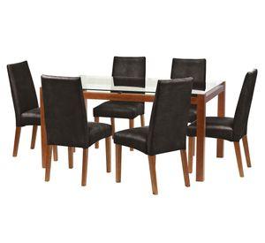 Comedor 6 sillas Barcelona negro Latam Home
