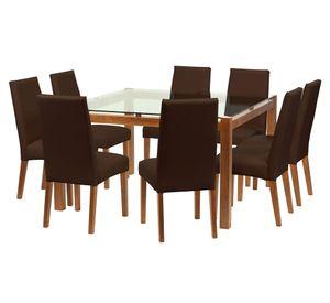 Comedor 8 sillas Barcelona rojo Latam Home