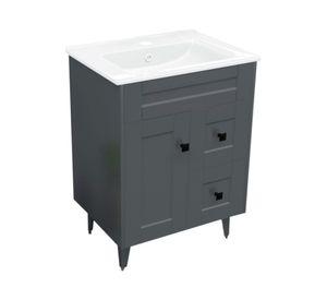 Mueble vanitorio 60 cm BM-DELUXE-N60SKG+P-6 gris