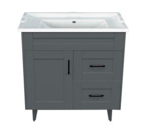 Mueble vanitorio 80 cm BM-DELUXE-80SKG+F-80 gris