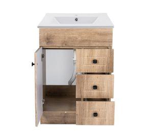 Mueble vanitorio 60 cm b60phn-wood+P-60 nogal Domsa