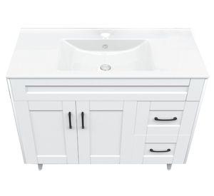 Mueble vanitorio 100 cm BM-Deluxe-100SKB+P-1 blanco Domsa