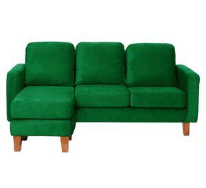 Sofá seccional Venecia velvet verde