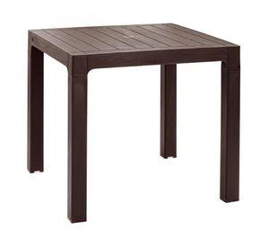 Mesa 80x80 cm marrón moro Reyplast