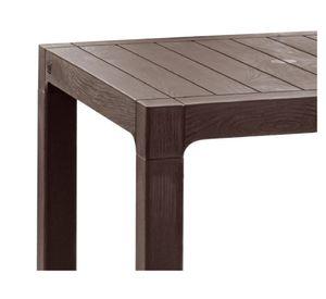 Mesa 80x80 cm marrón moro Reyplast