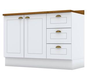 Mueble cocina Colorado blanco/café