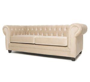 Sofá 3 cuerpos Chesterfield felpa
