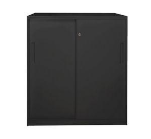 Gabinete Office metálico 110x90x45 cm negro