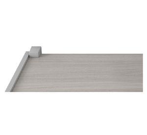 Repisa Duetto gris 4x40x20 cm