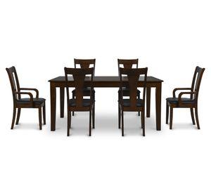 Juego de comedor 6 sillas Thomas café