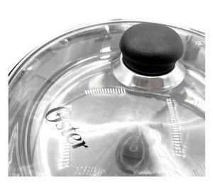 Batería Cocina Rametto Acero inoxidable Plateado 8 Piezas 6.5 Litros