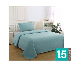 Quilt Atenas celeste 1.5 plazas