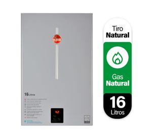 Calefont tiro natural 16 litros gas natural Prestige Blanco Rheem