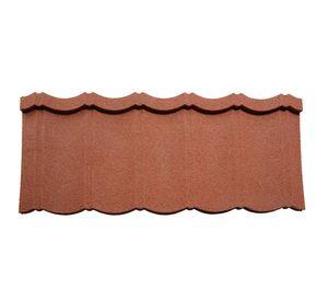 Teja metálica gravillada Inppatex rojo 0,4x460x1178 mm