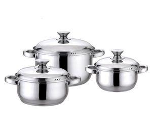 Batería 6 piezas Pavia silver Fantuzzi