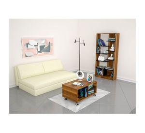 Mesa de centro + biblioteca Classic caramelo/wengue TuHome