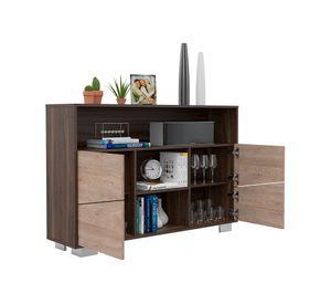 Rack TV 70'' + arrimo Fraktal habano/miel TuHome