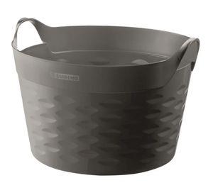 Canasto redondo SR1830 2 gris 52x48x42 cm