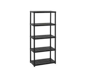 Estante 5 niveles negro Rimax