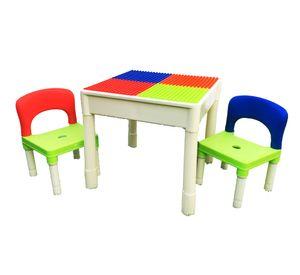 Mesa entretenida + 2 sillas Kidscool.