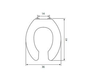 Asiento Open Ring redondo plástico Briggs