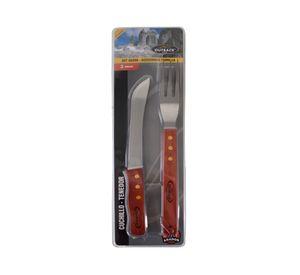 Set asado cuchillo + tenedor Outback