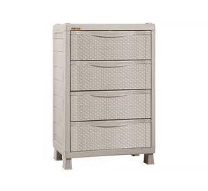Cajonera 4 cajones taupe Rimax