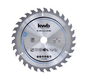 Disco sierra circular 190x20 mm 30 dientes KWB