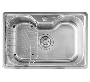 Lavaplatos Small acqua sobre cubierta gris 22x66x45.5 cm