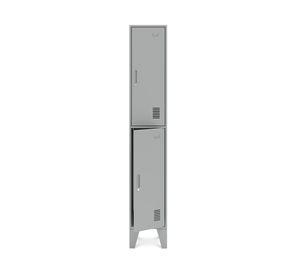 Locker Office L1A2 gris 1 cuerpo 2 puertas