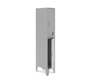 Locker Office L1A2 gris 1 cuerpo 2 puertas