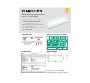 Luz de emergencia Planissimo LED 6W Kolff