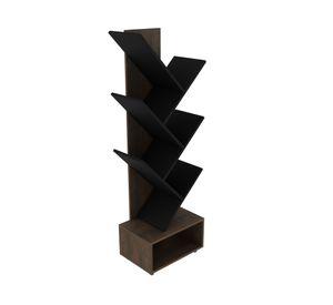 Estante librero Deco asimétrico rústico 8 espacios Tecnomobili