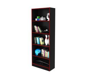 Estante repisas gamer rojo 5 espacios Tecnomobili
