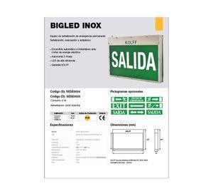 Luz de emergencia Bigled una cara exterior 10W Kolff