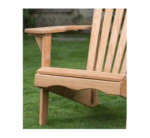 Silla terraza fija Muskoka madera natural