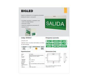 Luz de emergencia Bigled doble cara interior 10W Kolff