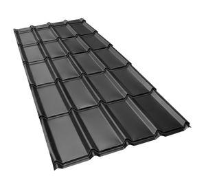 Teja metálica Chilena recta 0.035x92x377 cm negro