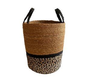 Cesto M Bengala natural/negro Decogreen