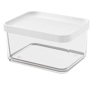 Pote hermètico 1 lt Clear blanco