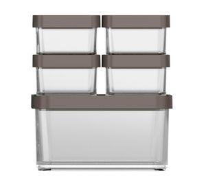 Pote hermètico 1 lt Clear gris