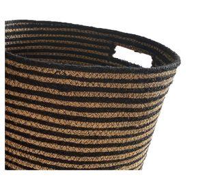 Cesto Calcuta natural/negro Decogreen