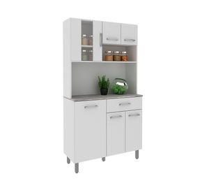 Kit cocina 6 puertas 172.5x92.2x37.9 cm CZ blanco