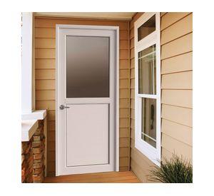 Puerta PVC con perforación derecha 85x203 cm Monolítica