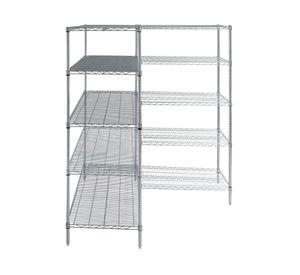 Estante L acero cromado 5 repisas OLYC24366074-5