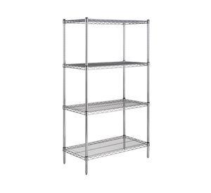 Estante acero cromado 4 repisas OLYC183663-4