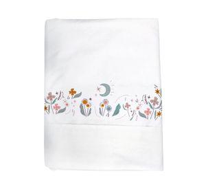 Juego de sábanas cuna 200 hilos Unicornio blanco