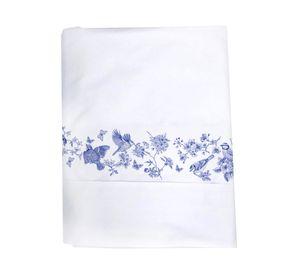Juego de sábanas 2 plazas 200 hilos Porcelana blanco