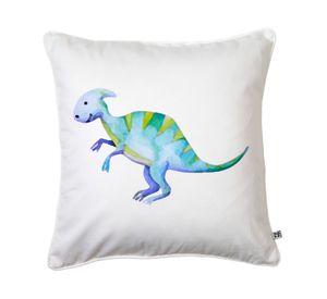 Cojín 45x45 cm Dinosaurio blanco