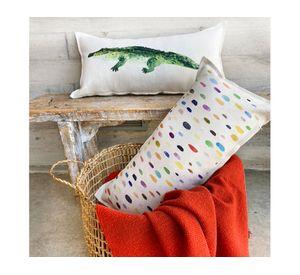 Cojín decorativo Manchas linet multicolor 70x35 cm